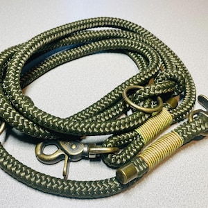 rope collar/leash set handmade
