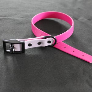 collar Biothane leather-like