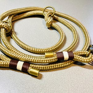 rope collar/leash set handmade
