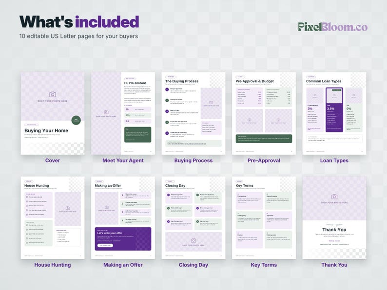 Real Estate Buyer Guide Template, Canva Home Buyer Guide, Realtor Buyer ...