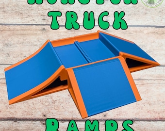 3D Printed Monster Truck Ramps: Stunt Toy Set of 3