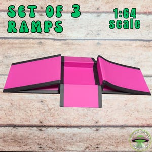 Monster Truck Ramps, 3D Printed custom made ramps, set of 3, Made for small Car or Truck toy, Monster Jam, gravedigger, stunt ramp. image 4