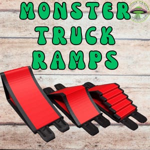 Monster Truck Ramps, 3D Printed Custom Made Ramps, Set of 3, Toy Trucks ...