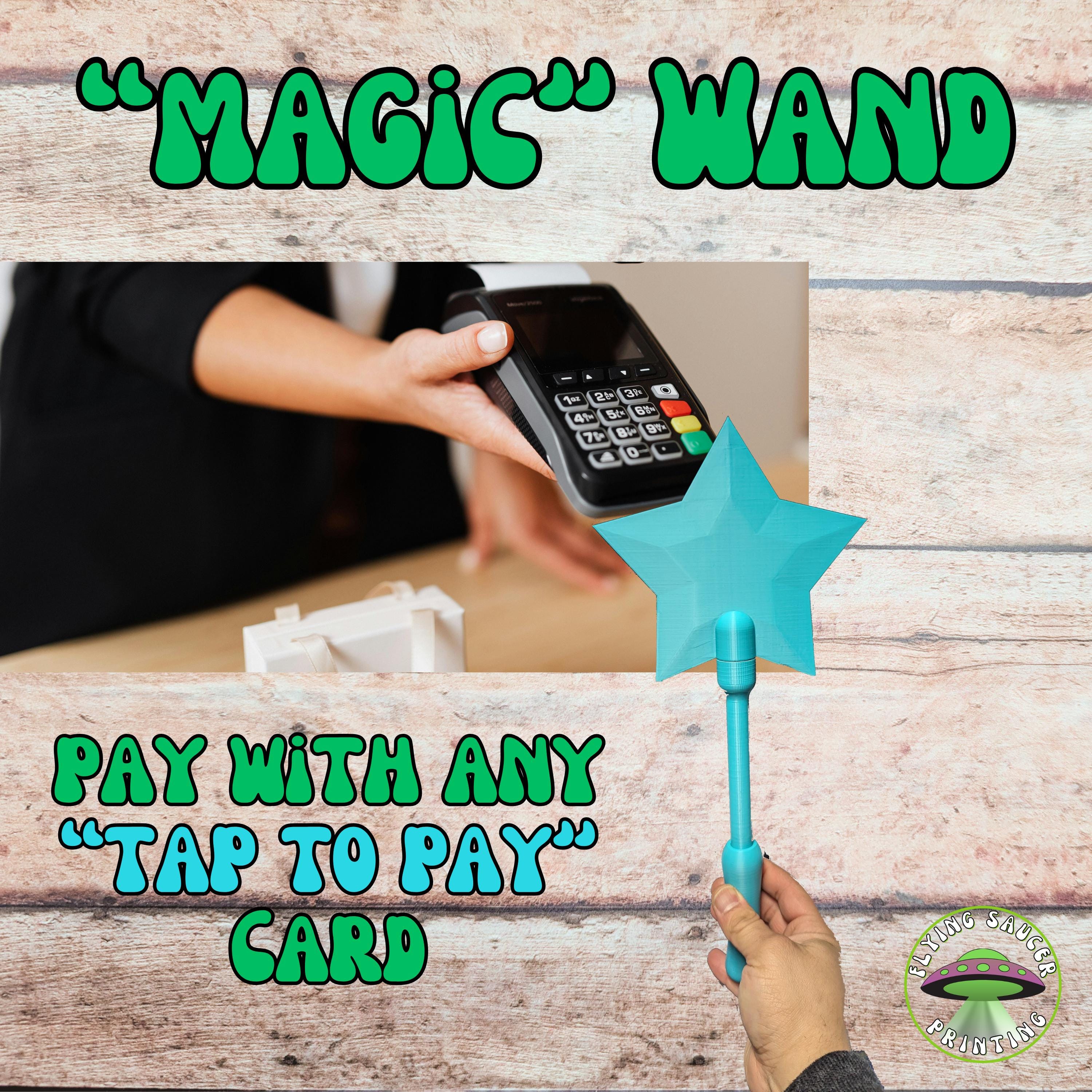 Pay Wand, Magic Wand, Tap to Pay Wand, Contactless Pay, Credit
