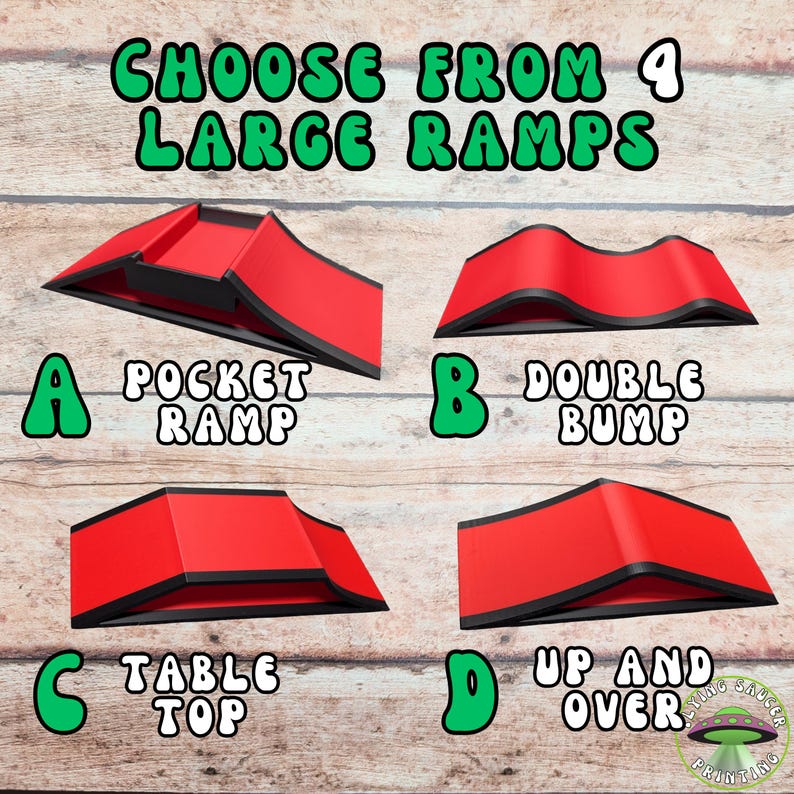 3D Printed Monster Truck Ramps: Custom Stunt Ramp Set of 3 - Etsy