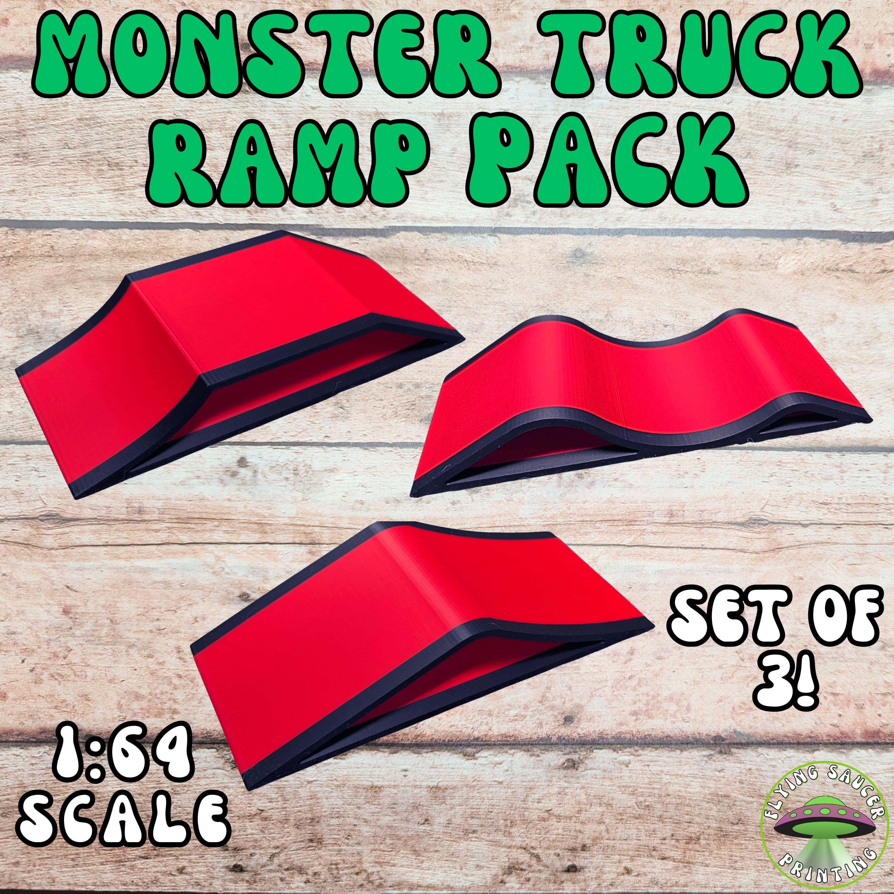 3D Printed Ramps - Set of 3, Monster Trucks, Putt Putt Golf Obstacles ...