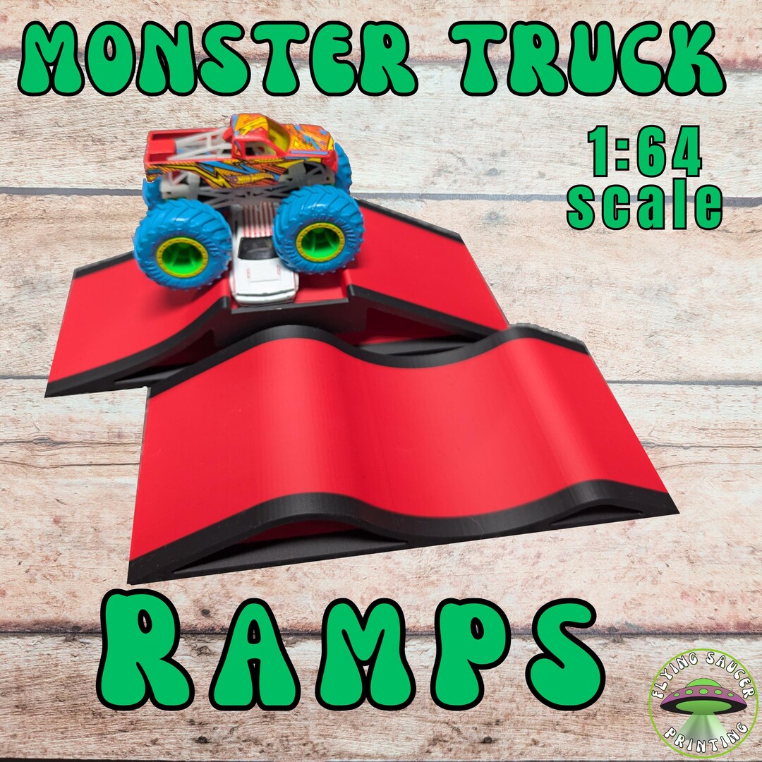 Monster Truck Ramps, 3D Printed Custom Made Ramps Set of 2, Made for ...