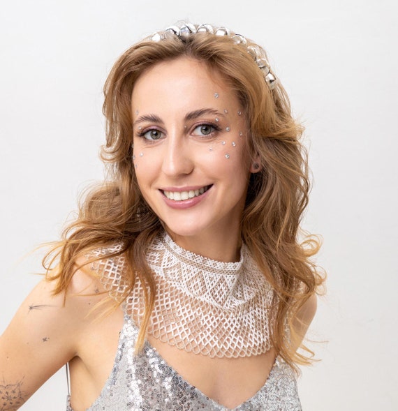 White Beaded Necklace, Handmade Beaded Necklace, White Jewelry, Elegant Necklace, White Beaded Choker, Ukranian White Necklace, Gift for Her