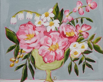 Anmut, Kunstdruck, Kunstdrucke, Florale Wanddekoration, Original Kunstdruck, Giclee Kunstdruck