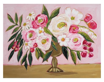 Love Immer|Blumenstrauß Kunstdruck| 20x26|11x14| Kunstdruck| Wunderliche Blumenwandkunst | Cottagecore Dekor