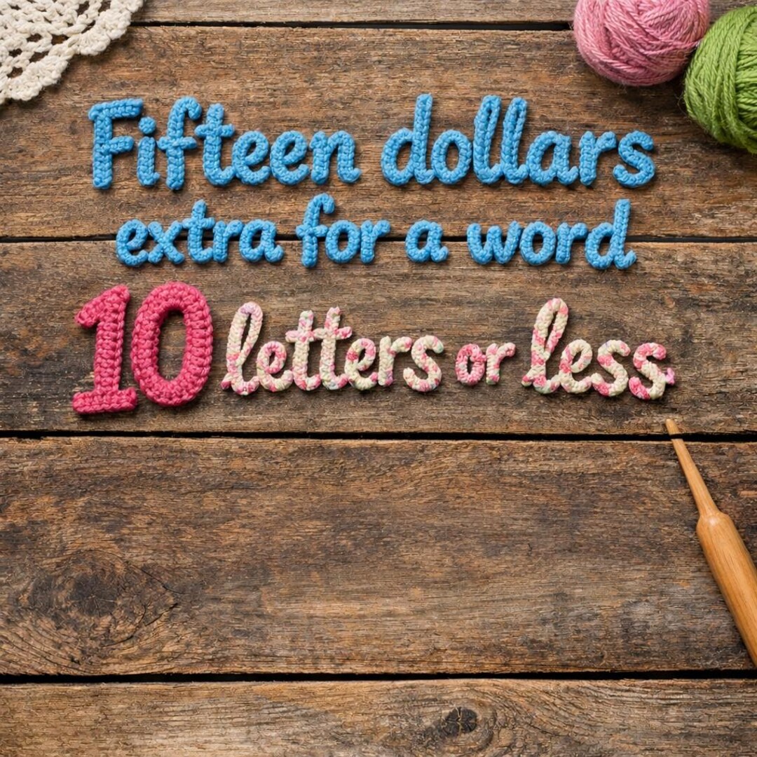 Less Letters Extra Word Ten Letters or Less - Etsy