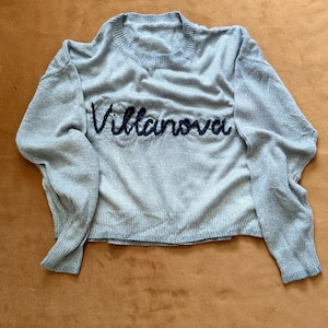 Customizable Spring Crop Sweater – Villanova, Mount St. Mary’s, North Carolina, Alabama State, Xavier, Pitt, Ohio