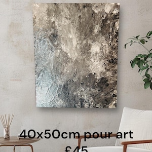 Acrylic fluid art, pour art painting on canvas, one off unique artwork, handmade art