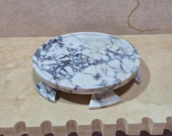 Luxurious calacatta viola marble tray - Elevate your tabletop decor