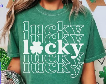 Lucky Shamrock SVG, St Patrick's Day Clover (Digital Download)