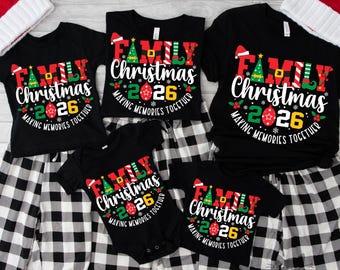 Family Christmas 2026 SVG PNG, Christmas Crew Design, Making Memories Together, Matching Family Christmas Shirts (Digital Download)