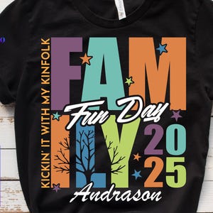 Kickin it with my Kinfolk Svg, Family Fun Day 2025 Svg Svg, Family Reunion Png, Family Vacation Svg, Family Trip Svg, Family Vibes Svg