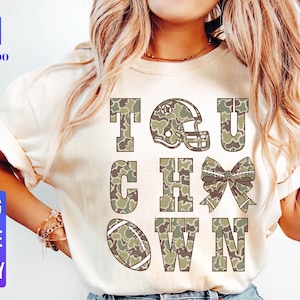 Touchdown Season Png, Camo Football Png, Grunge Game Day, Fall Football Png, Hunting Football Png, Football Mom Png, Football Sublimation