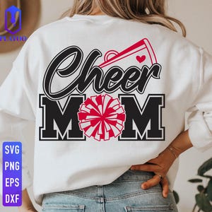 Cheer Mom Svg, Cheerleader Svg, Proud Cheer Mom Svg, voetbal moeder Svg, Cheer Mom Png, Cheer Mom sublimatie, Cheer Mom Shirt Svg