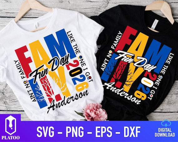 Family Fun Day 2026 SVG PNG, Reunion Shirt Design (Digital Download)