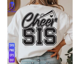Cheer Sister SVG, Proud Football Sister, Cheerleading (Digital Files)