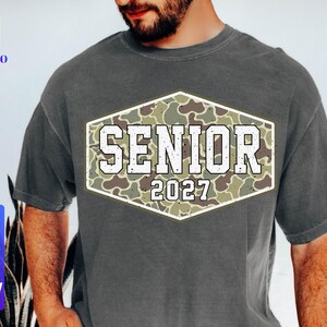 Diseño de camuflaje para graduación de PNG, descarga digital, para sublimación (Camo Senior 2027) imagen 3