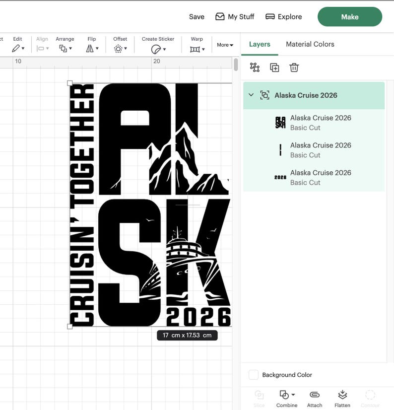 Crucero por Alaska 2026 SVG, Diseño para vacaciones familiares (Descarga digital) imagen 5