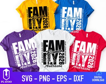 Family Reunion 2026 SVG PNG, Roots Design (Digital Download)