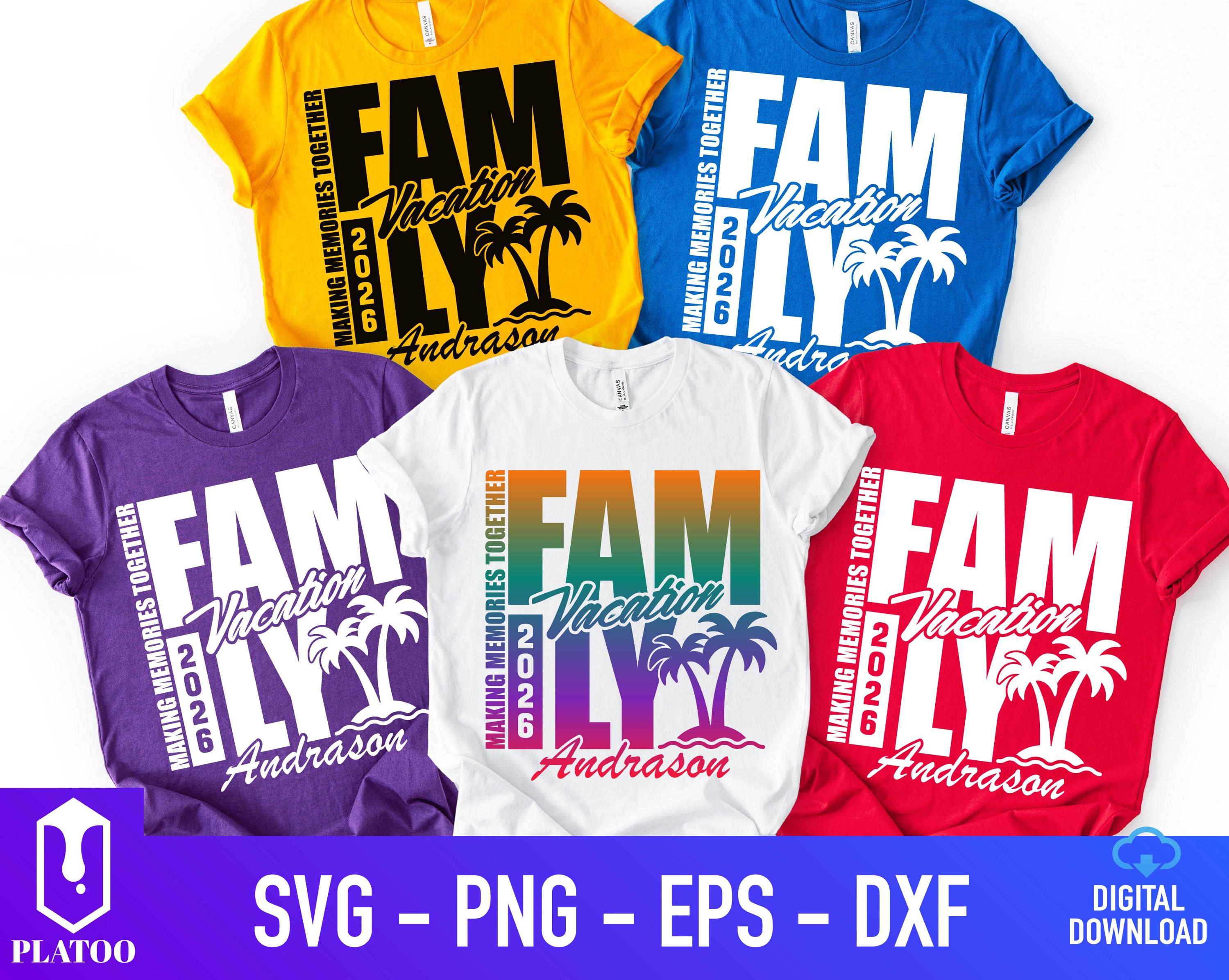 Family Vacation 2026 SVG PNG, Family Trip Shirt Design (digital ...