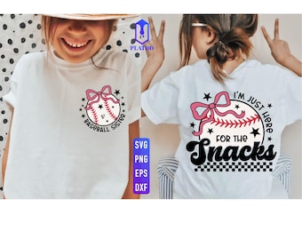 I&#39;m Just Here For The Snacks Baseball Sister Svg, Baseball Season Svg, Baseball Sister Svg, Baseball Shirt Svg, Baseball Coquette Png