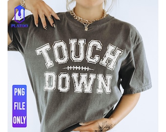 Touchdown Football Season PNG, Sports Mom Graphic (Digital Download)
