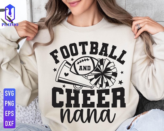 Football and Cheer Nana Svg, Football Nana Svg, Football Nana Svg - Main Image