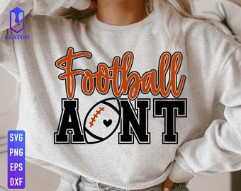 Football Aunt SVG, PNG, Football Season Sublimation (Digital Download)