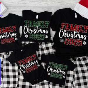 Family Christmas 2025 Svg, 2025 Christmas Crew Svg, Buffalo Plaid Christmas, Trendy Christmas Svg, Merry Christmas, Family Christmas Shirts