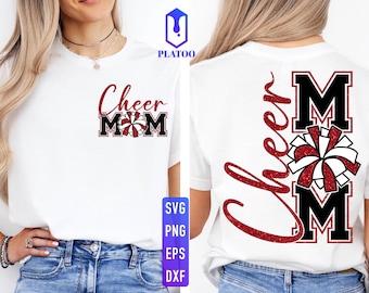Cheer Mom SVG, Cheerleader PNG, Football Mom Design (Digital Download)