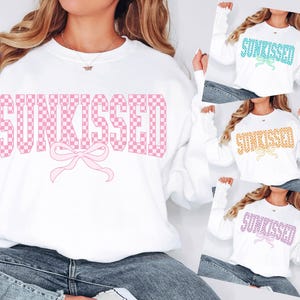 Sunkissed Png, Retro Summer Png, Summer Coquette bow, Summer Png, Girls Trip Png, Beach Png, Summer Sublimation, Summer Shirt Design