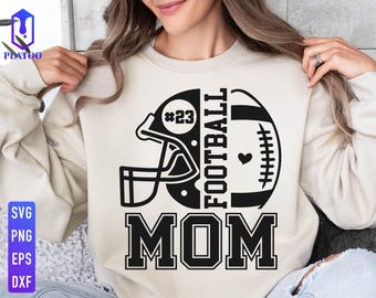 Football Mom SVG, Game Day Sports Design (Digital Download)