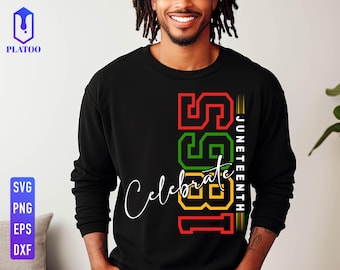 Celebrate Juneteenth 1865 SVG, Black History (Digital Files)
