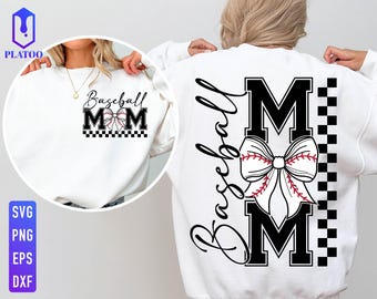 Baseball Mom SVG, Sports Mama Shirt Design (Digital Download)