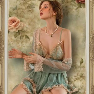 Camisón y bata Caresse de Lune