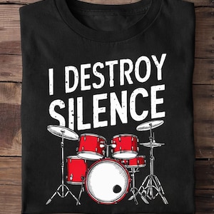 Drums Percussion Rock Music Drummer Gift Mens Womens Drum - Drummer Shirt, Drummer Gifts, Drumming Tshirt,Funny Drumset, Drum Player Tee