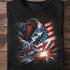 Welder Vintage Usa American Flag Weld Welding Welder Welder T Shirt - Welder Funny, Welder Gift, Welder Life, Welder Wife, Pipeline, Welder