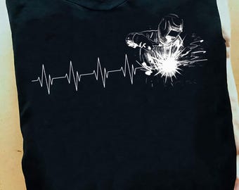 Welder Heartbeat Welders Welding Pullover Hoodie Welder T Shirt - Welder Funny, Welder Gift, Welder Life, Welder Wife