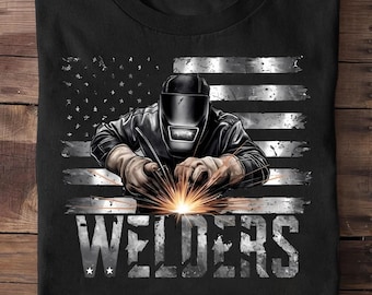 Soldadores Bandeira Americana Soldador Camiseta Soldador Camiseta - Soldador Engraçado, Soldador Presente, Soldador Vida, Soldador Esposa, Pipeline, Soldador