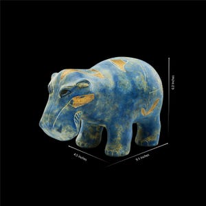 Egyptian blue hippo - Etsy 日本