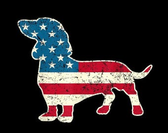 Patriotic Dog Flag PNG, American Flag Dog Silhouette Clipart, 4th of July Pet Lover Design, USA Pride PNG, Transparent Background