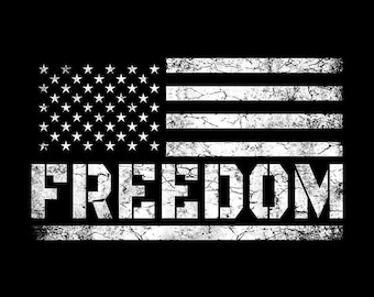 Patriottische grunge Amerikaanse vrijheid PNG, noodlijdende Amerikaanse vlag digitale download, vintage patriottische shirtontwerp voor Veteranendag