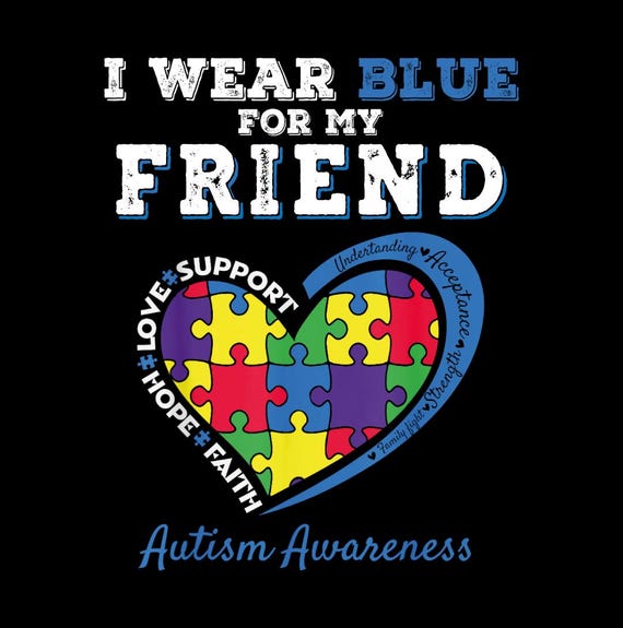 Blue Ribbon For Autism Awareness