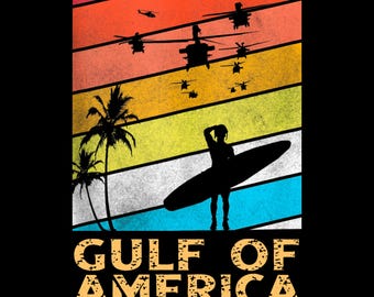 The Gulf of America 2025 Png, Retro USA Digital Download, America Map Art, Vintage Travel Poster, Printable Wall Art, USA Png Design
