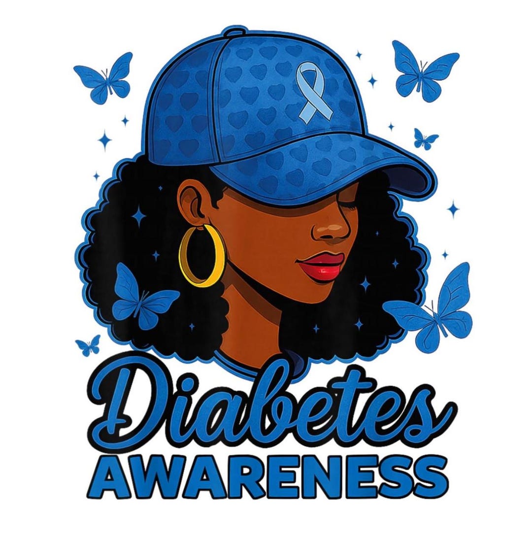 November Diabetes Awareness Ribbon PNG, November Support Digital ...